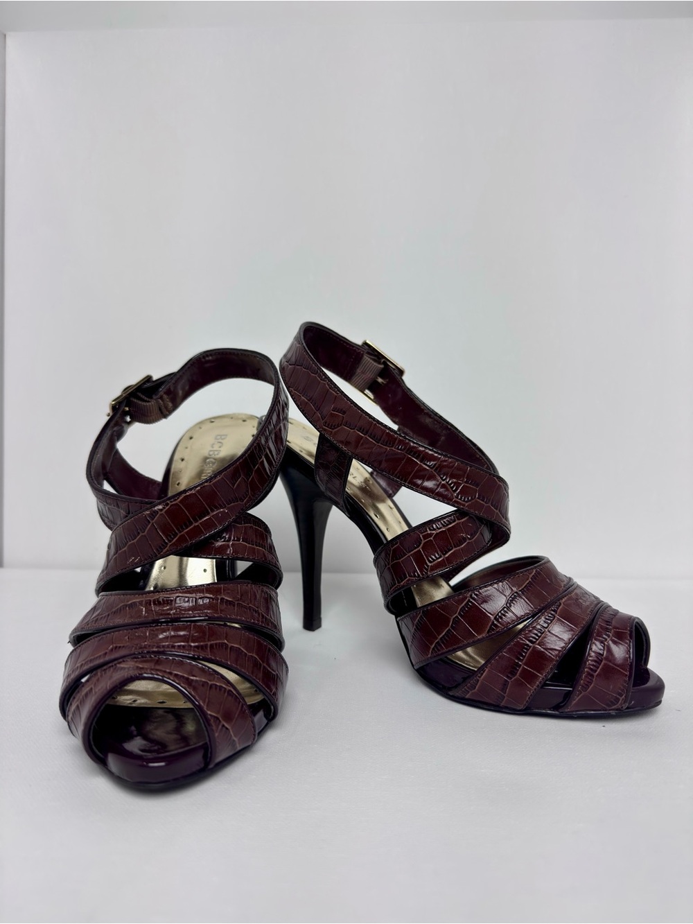 ✨ GORGEOUS BCBGirls "Famous" Croc-Embossed Heels ✨